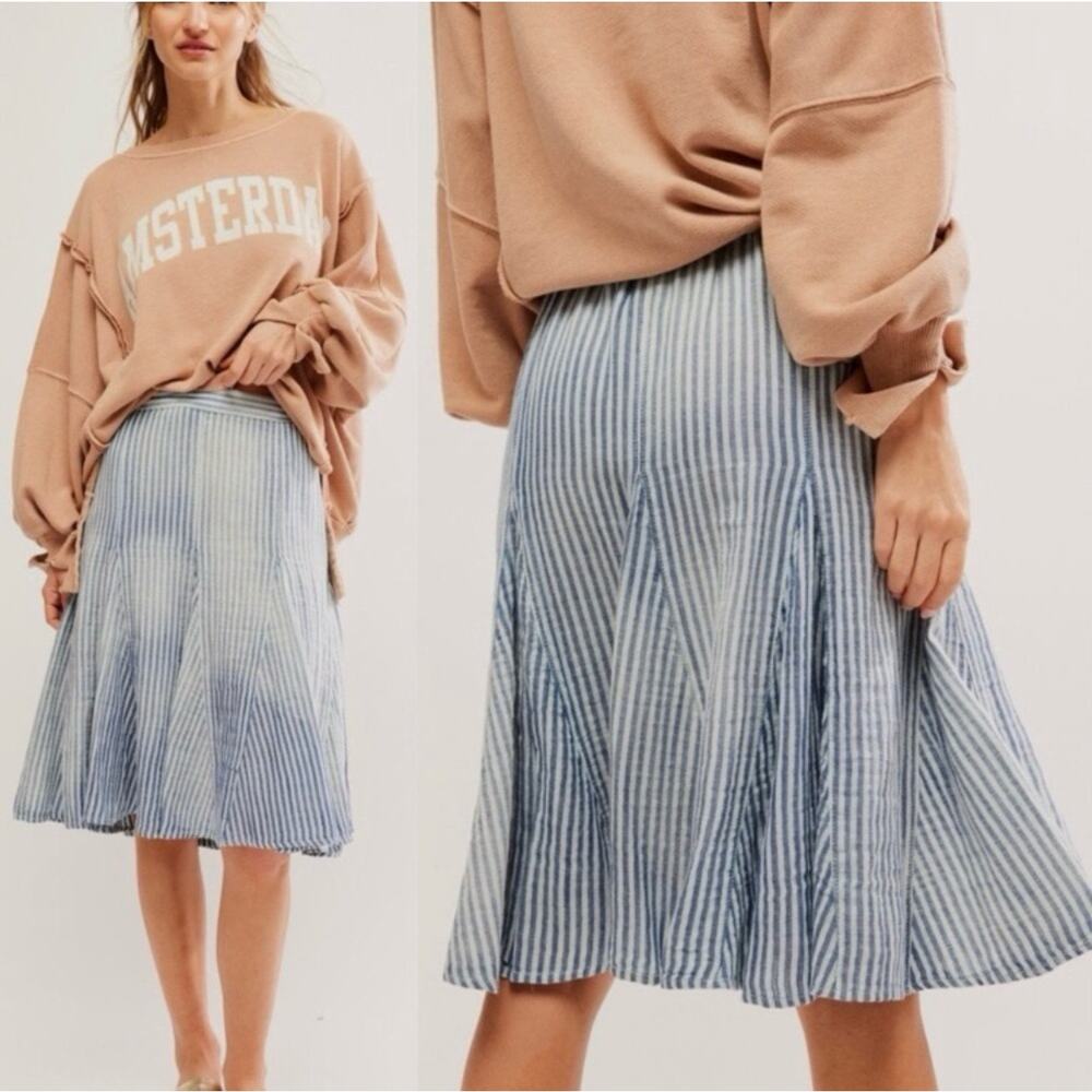 Free People Candace Midi Skirt